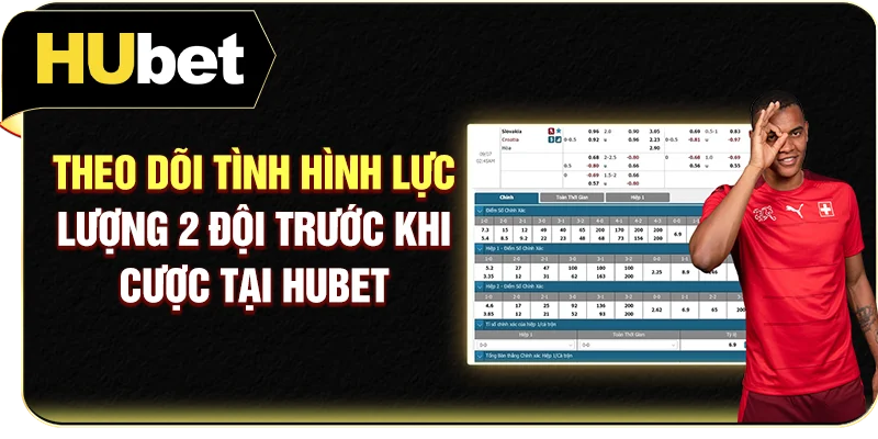 Theo dõi tình hình lực lượng 2 đội trước khi cược tại Hubet